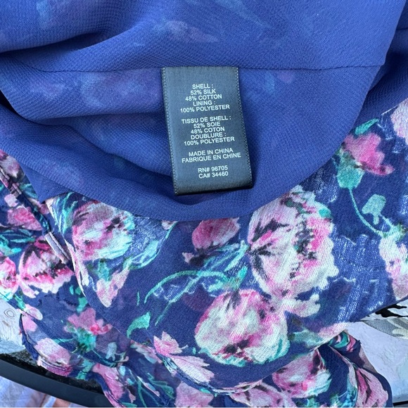 Rebecca Taylor Blue Floral Silk Dress - Picture 10 of 12